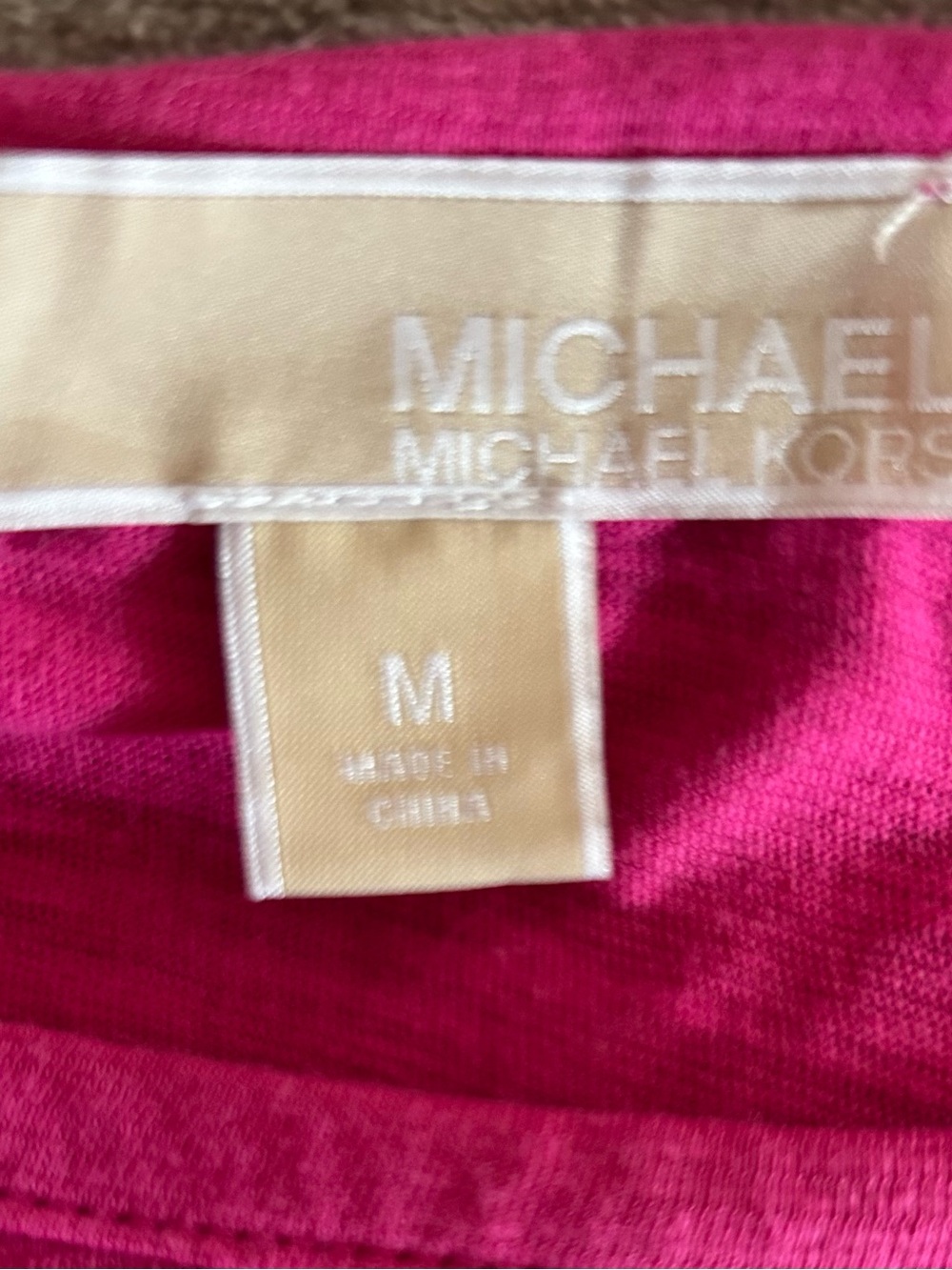 MICHAEL Michael Kors Fuchsia Stud-Shoulder Sleeveless Tank - Picture 6 of 6
